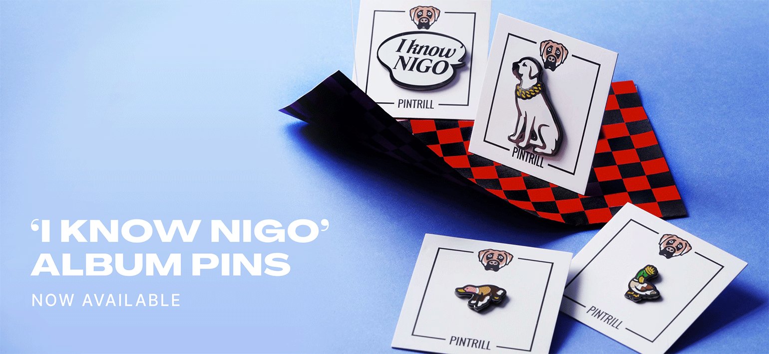 I Know Nigo Logo Pin