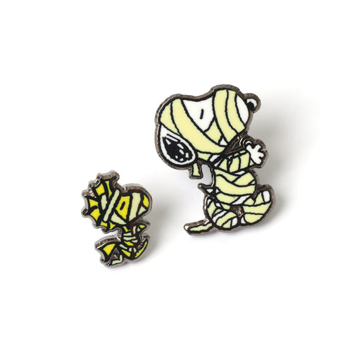 PINTRILL - Snoopy & Woodstock Mummy Pin Set - Main Image