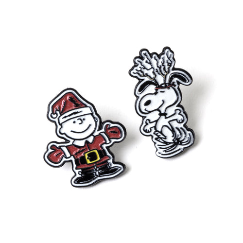 PINTRILL - Snoopy & Charlie Santa Pin Set - Main Image