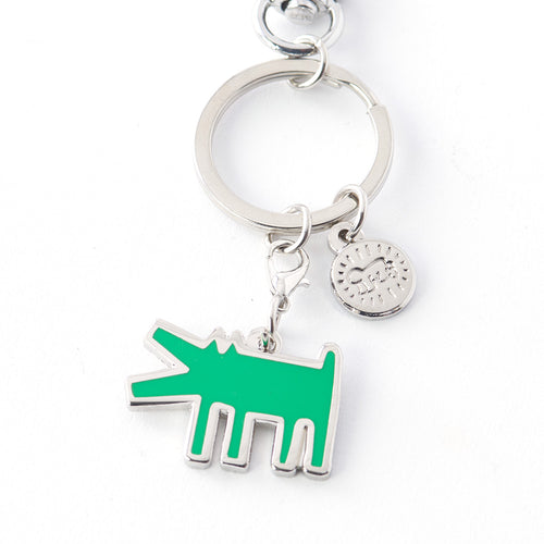 PINTRILL - Green Barking Dog Keyclip - Main Image