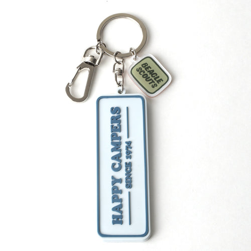 PINTRILL - Happy Campers PVC Keyclip - Secondary Image