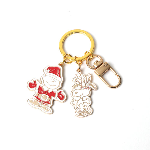 PINTRILL - Snoopy & Charlie Santa Keyclip - Main Image