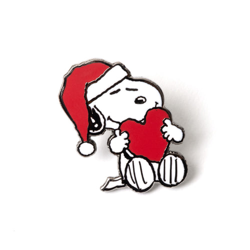 PINTRILL - Snoopy Hug Heart Christmas Pin - Main Image