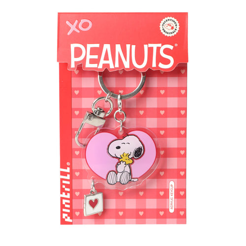 PINTRILL - Snoopy & Woodstock Hug Keyclip - Secondary Image