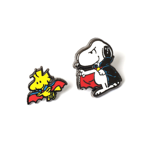 PINTRILL - Snoopy & Woodstock Vampire Pin Set - Main Image